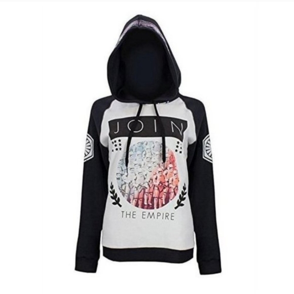 Star Wars Stormtrooper JOIN The dark side RARE Hoodie holographic medium 🌟 - Picture 3 of 7